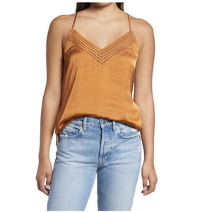 Socialite Satin Lattice Detail Camisole